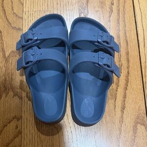 Cat & Jack Dual-Buckle Slide Sandals in Blue
